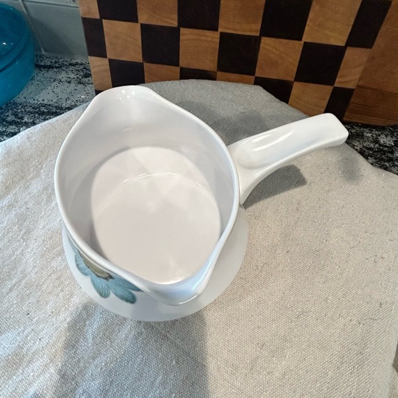 Vintage NORITAKE UP-SA Daisy gravy boat with handle Progression pattern - Picture 4 of 8